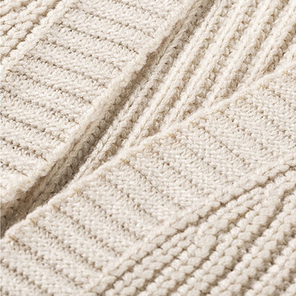 🌾New! Khaki Open Front Cable Knit Long Sleeve Cardigan and in Black! - Picture 8 of 10